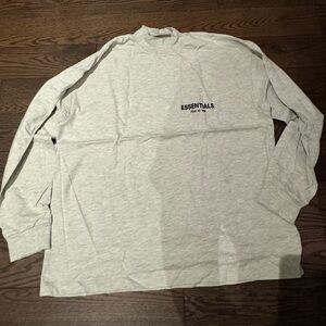 Essentials Heather Gray Long Sleeve Tee